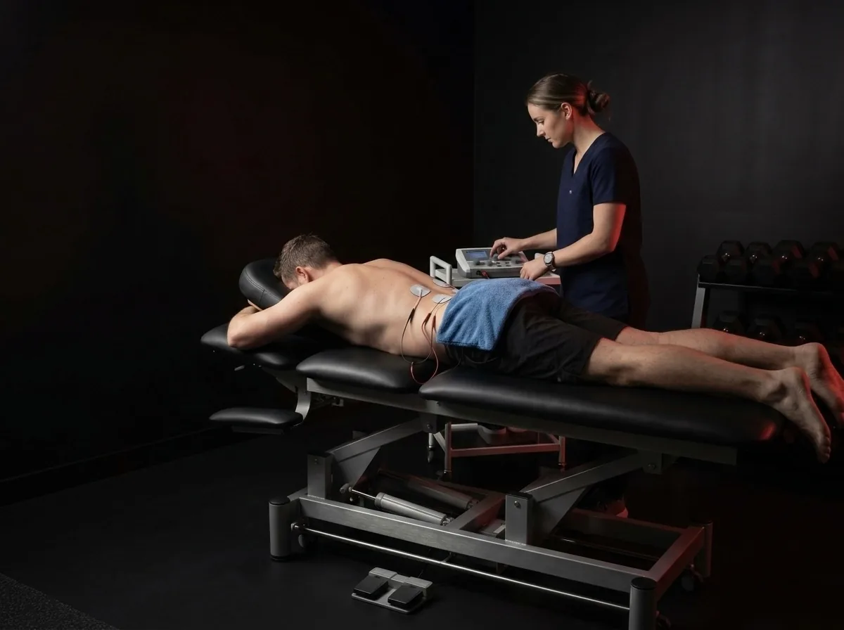 Sesión de electroterapia para rehabilitación física en ZP Cuautla